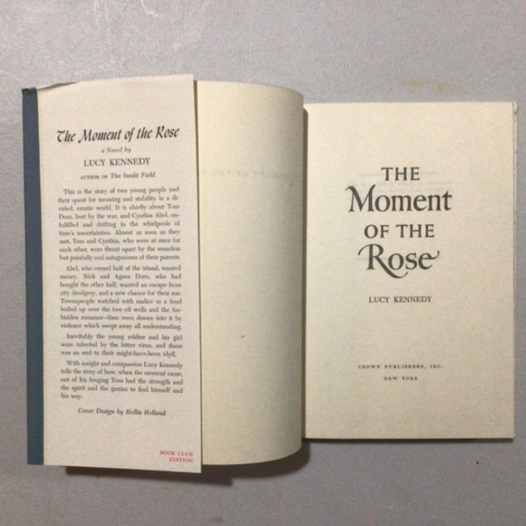 The Moment of the Rose by Lucy Kennedy Vintage Hardcover Book - Picture 3 of 6
